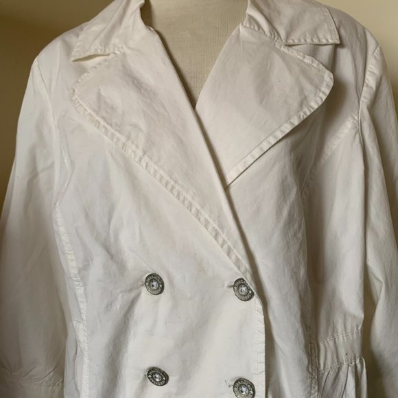 JEANSTAR PREMIUM DENIM WHITE JACKET SIZE XL NWT - Picture 2 of 9